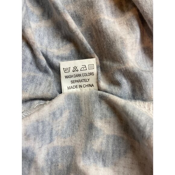 Womens Tunic Top L Brown Black Cold Shoulder Leopard Print Mob Wife Y2K - Picture 5 of 7